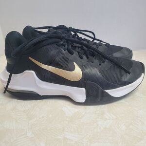 Nike Air Max Impact 4 Black and Gold Basketball Shoes